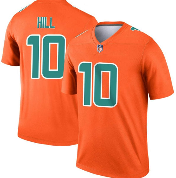 Tyreek Hill Miami Dolphins orange Inverted Legend jersey