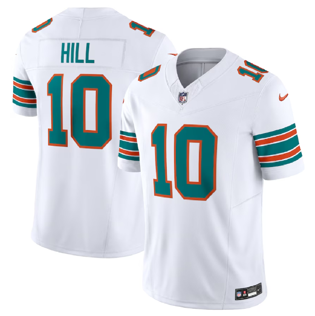 Tyreek Hill Miami Dolphins white FUSE jersey