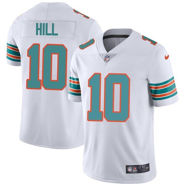 Tyreek Hill Miami Dolphins white Color Rush jersey