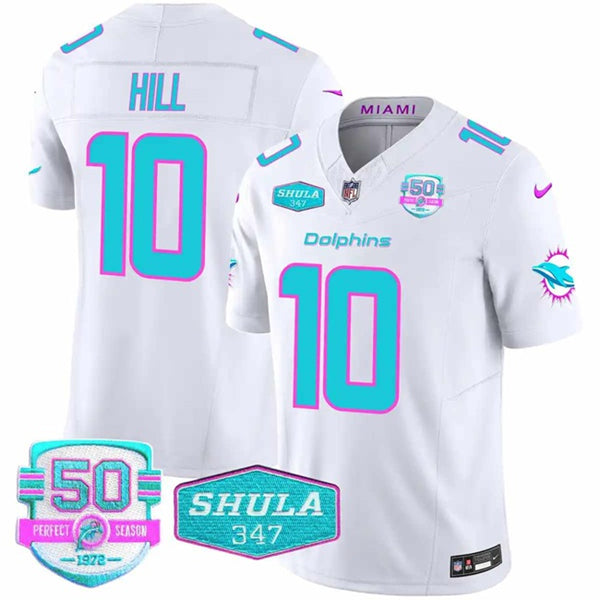Tyreek Hill Miami Dolphins white FUSE jersey
