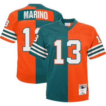 Dan Marino Miami Dolphins aqua-orange Split jersey