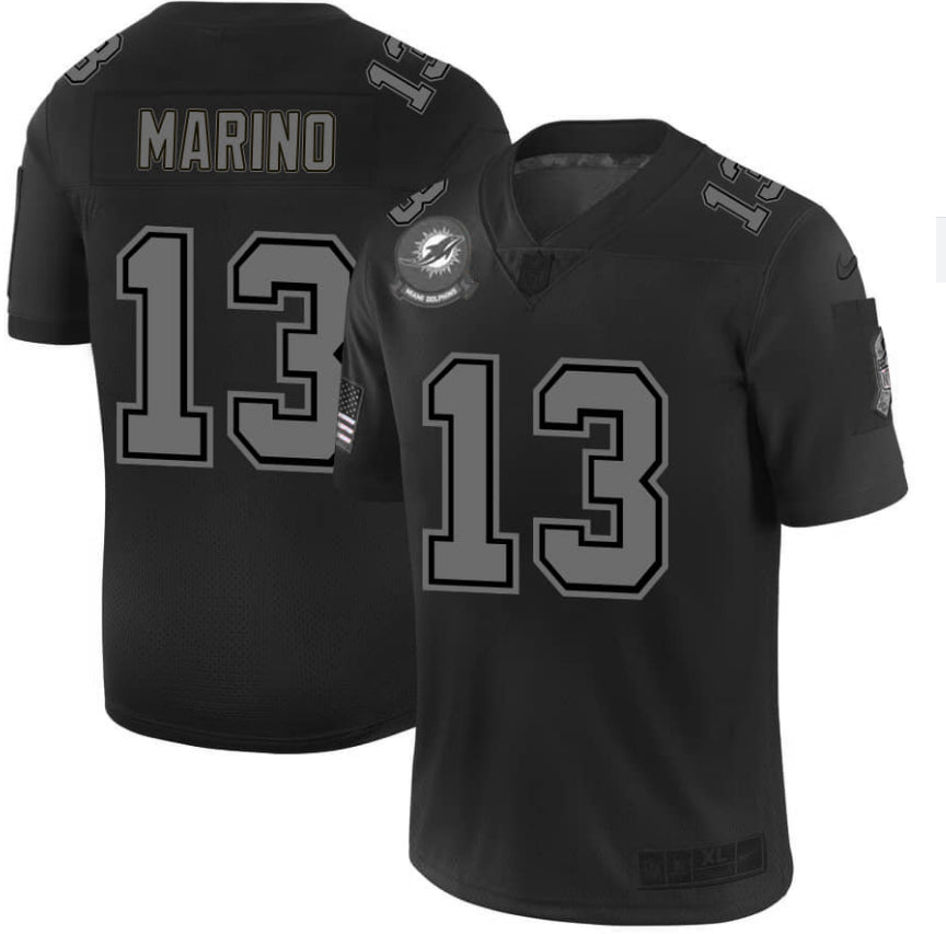 Dan Marino Miami Dolphins black Salute To Service jersey