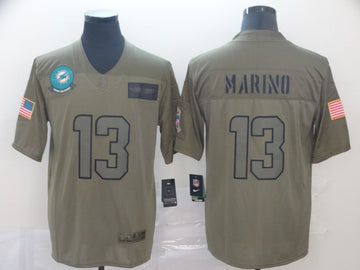 Dan Marino Miami Dolphins camo Salute To Service jersey