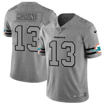 Dan Marino Miami Dolphins gray jersey