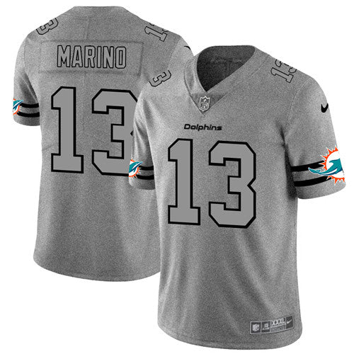 Dan Marino Miami Dolphins gray jersey