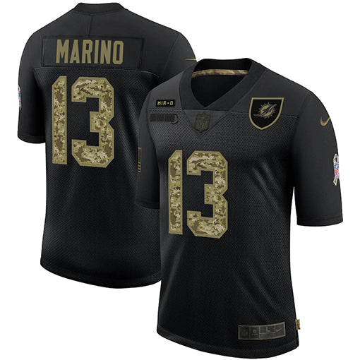 Dan Marino Miami Dolphins black Salute To Service jersey