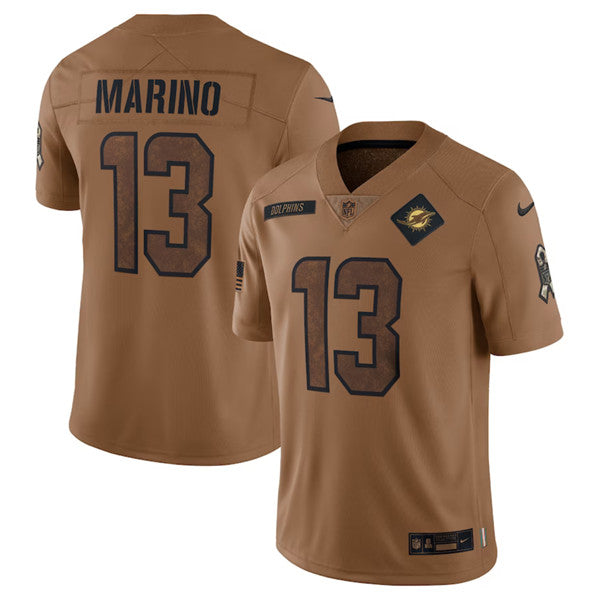 Dan Marino Miami Dolphins brown Salute To Service jersey