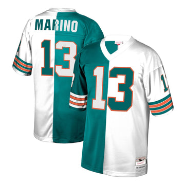 Dan Marino Miami Dolphins aqua-white Split jersey