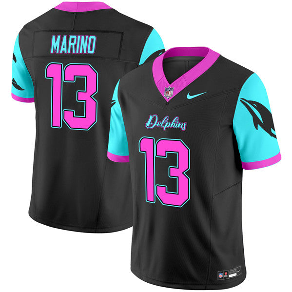 Dan Marino Miami Dolphins black FUSE jersey
