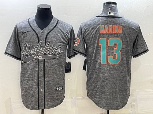 Dan Marino Miami Dolphins gray jersey