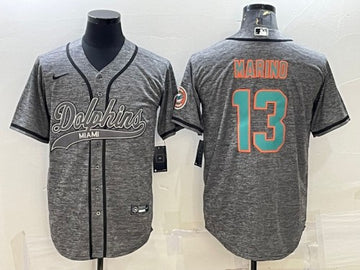 Dan Marino Miami Dolphins gray jersey