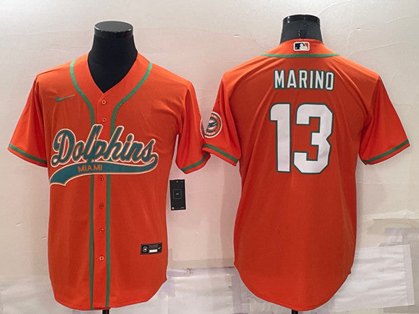 Dan Marino Miami Dolphins orange jersey