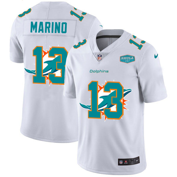 Dan Marino Miami Dolphins white Shadow jersey