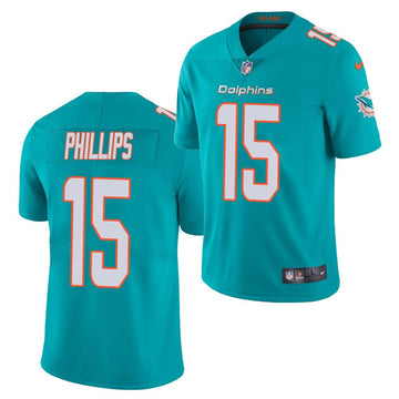 Jaelan Phillips Miami Dolphins aqua jersey