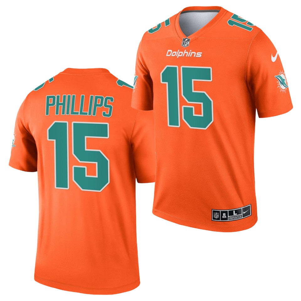 Jaelan Phillips Miami Dolphins orange Inverted Legend jersey