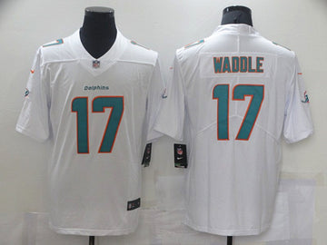 Jaylen Waddle Miami Dolphins white jersey