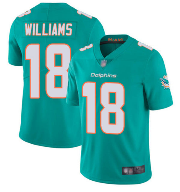 Preston Williams Miami Dolphins aqua jersey