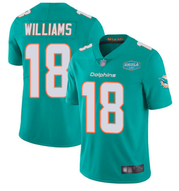 Preston Williams Miami Dolphins aqua jersey