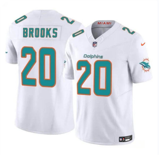 Miami Dolphins #20 Jordyn Brooks White 2024 FUSE Jersey