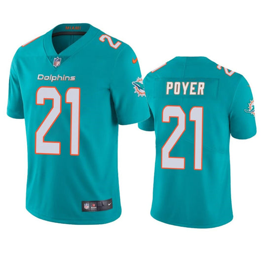 Miami Dolphins #21 Jordan Poyer Aqua Jersey
