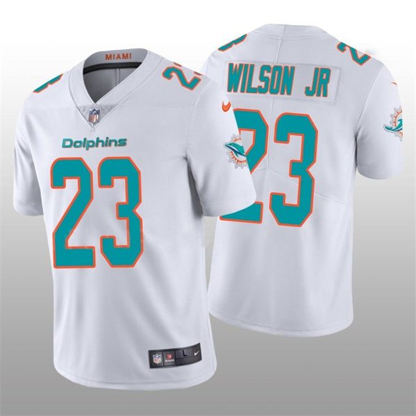 Jeff Wilson Jr Miami Dolphins white jersey