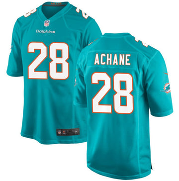 De'Von Achane Miami Dolphins aqua Game jersey