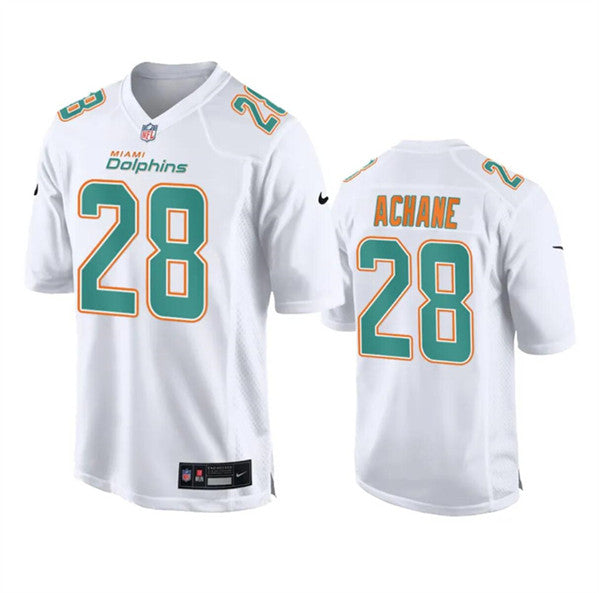 De'Von Achane Miami Dolphins white Fashion jersey