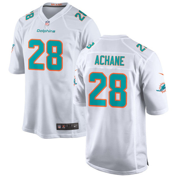 De'Von Achane Miami Dolphins white Game jersey