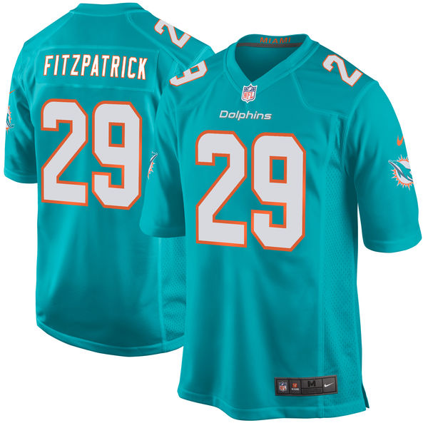 Minkah Fitzpatrick Miami Dolphins aqua Game jersey