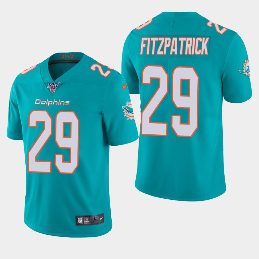 Minkah Fitzpatrick Miami Dolphins aqua jersey
