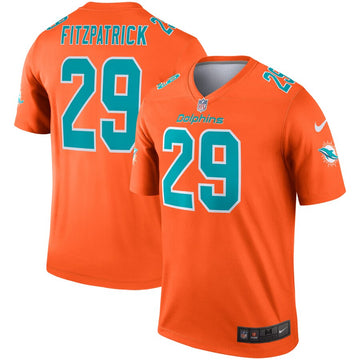 Minkah Fitzpatrick Miami Dolphins orange Inverted Legend jersey