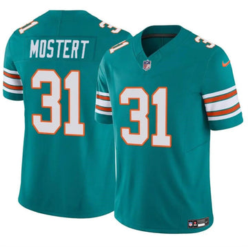 Raheem Mostert Miami Dolphins aqua FUSE jersey