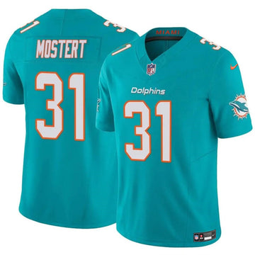 Raheem Mostert Miami Dolphins aqua FUSE jersey