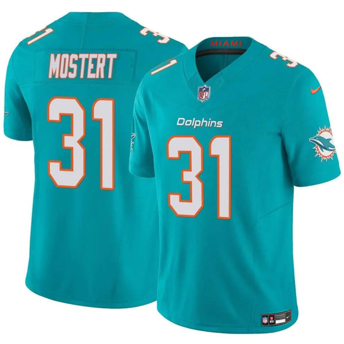 Raheem Mostert Miami Dolphins aqua FUSE jersey