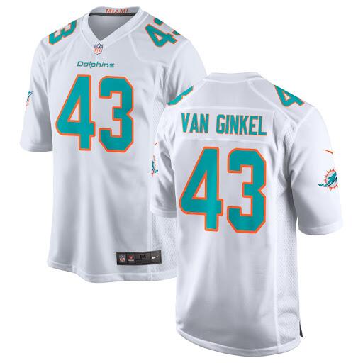 Andrew Van Ginkel Miami Dolphins white jersey