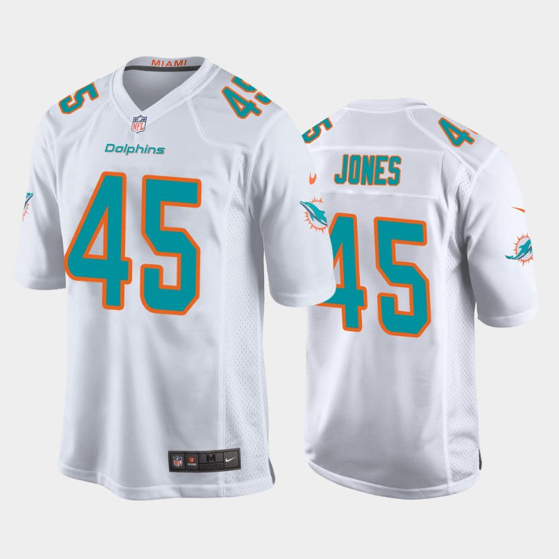 Brandon Jones Miami Dolphins white jersey