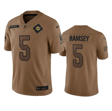 Jalen Ramsey Miami Dolphins brown Salute To Service jersey
