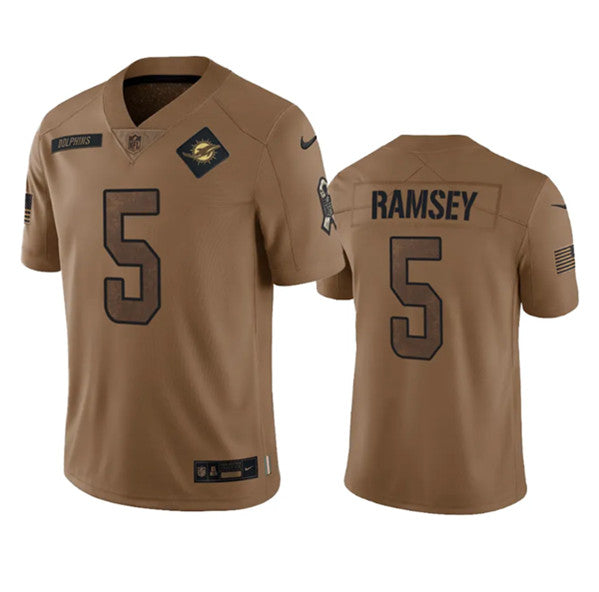 Jalen Ramsey Miami Dolphins brown Salute To Service jersey