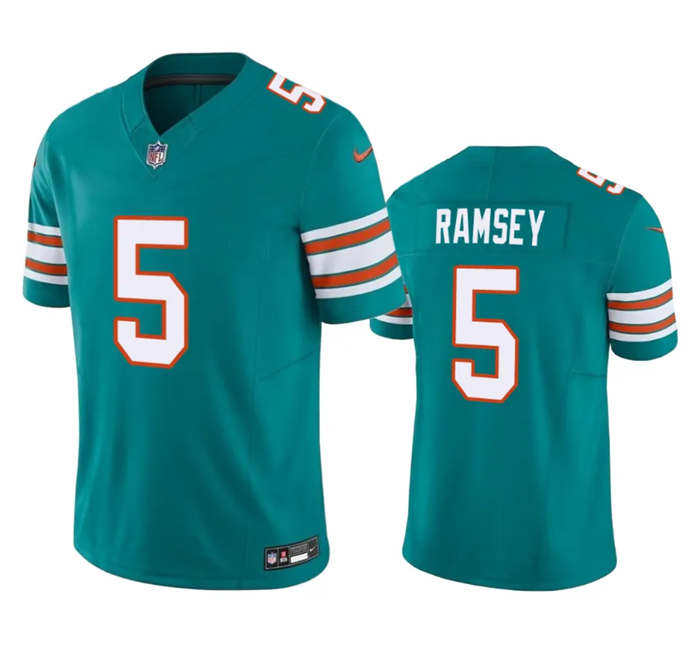 Jalen Ramsey Miami Dolphins aqua FUSE jersey