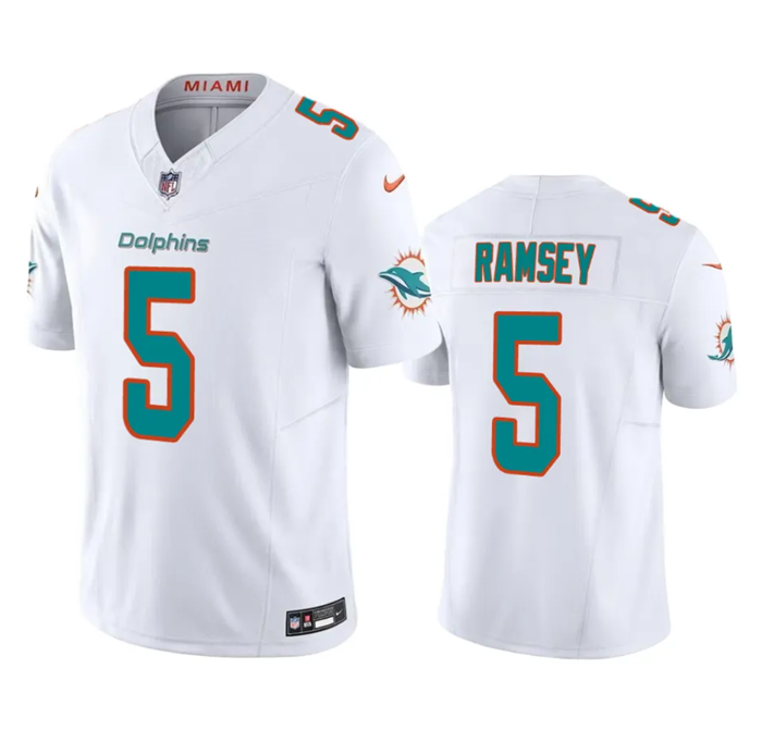 Jalen Ramsey Miami Dolphins white FUSE jersey