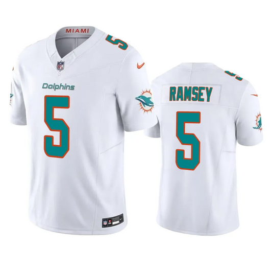 Miami Dolphins #5 Jalen Ramsey White 2023 FUSE Jersey