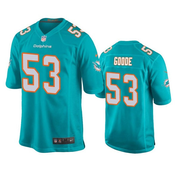 Cameron Goode Miami Dolphins aqua jersey