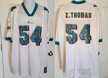 Zac Thomas Miami Dolphins white jersey