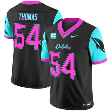 Zach Thomas Miami Dolphins black FUSE jersey