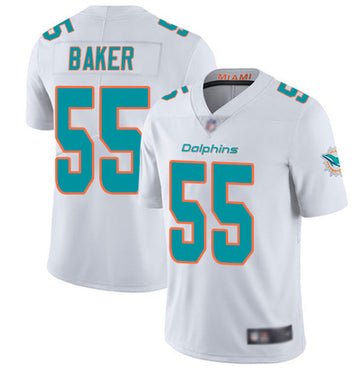 Jerome Baker Miami Dolphins white Color Rush jersey