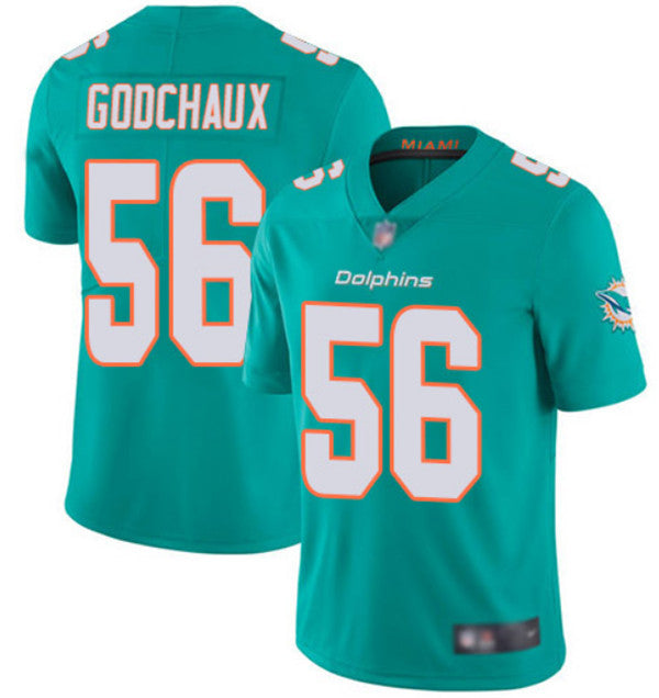 Davon Godchaux Miami Dolphins aqua jersey