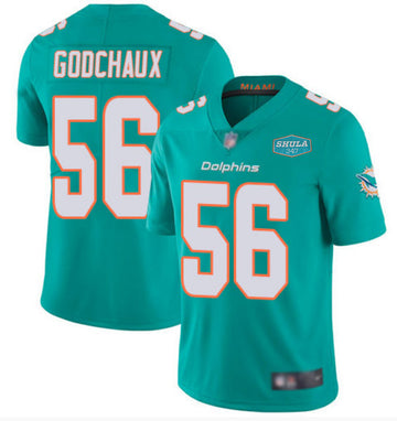 Davon Godchaux Miami Dolphins aqua jersey