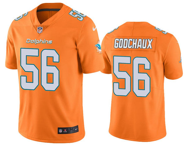 Davon Godchaux Miami Dolphins orange jersey