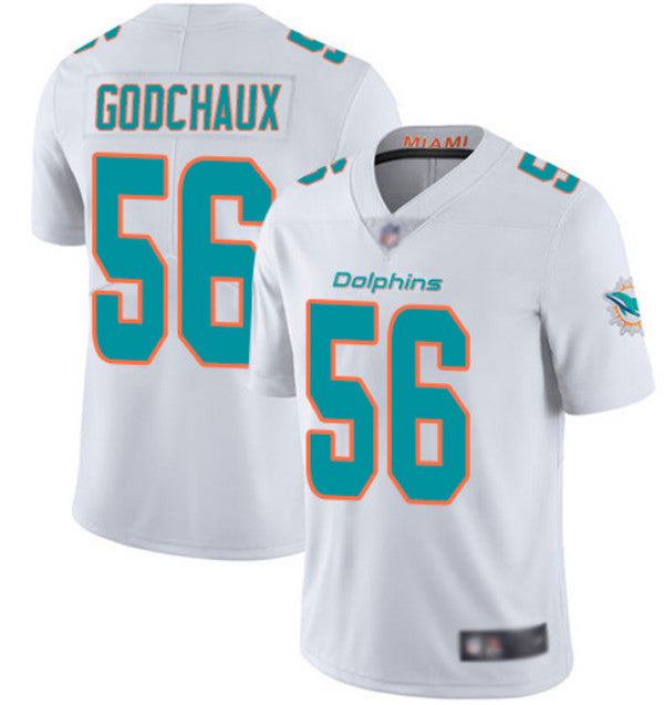 Davon Godchaux Miami Dolphins white jersey
