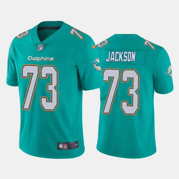 Austin Jackson Miami Dolphins aqua jersey